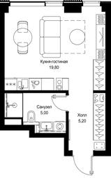 Apartment Sale, 30 sq. m. at Multikvartal CITYZEN, Vishnyovaya Street, Moscow, Russia #3