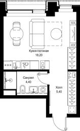 Apartment Sale, 28 sq. m. at Multikvartal CITYZEN, Vishnyovaya Street, Moscow, Russia #3 Apartment Sale, 28 sq. m. at Multikvartal CITYZEN, Vishnyovaya Street, Moscow, Russia #3