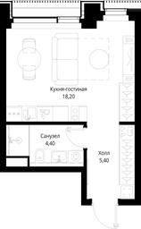 Apartment Sale, 28 sq. m. at Multikvartal CITYZEN, Vishnyovaya Street, Moscow, Russia #2 Apartment Sale, 28 sq. m. at Multikvartal CITYZEN, Vishnyovaya Street, Moscow, Russia #2