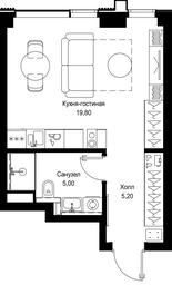 Apartment Sale, 30 sq. m. at Multikvartal CITYZEN, Vishnyovaya Street, Moscow, Russia #4