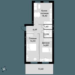 2-BD Apartment Sale, 61.1 sq. m. at Park Aprel, ulitsa Park Aprel, 1, Aprelevka, Naro-Fominskiy City District, Moscow Region, Russia #2 2-BD Apartment Sale, 61.1 sq. m. at Park Aprel, ulitsa Park Aprel, 1, Aprelevka, Naro-Fominskiy City District, Moscow Region, Russia #2
