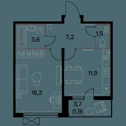 1-BD Apartment Sale, 42.2平方米 at Pervyi Leningradskiy, Pervy Leningradskiy Residential Complex, Moscow, Russia #3 1-BD Apartment Sale, 42.2平方米 at Pervyi Leningradskiy, Pervy Leningradskiy Residential Complex, Moscow, Russia #3