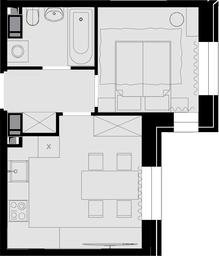 1-BD Apartment Sale, 28.7 sq. m. at Teatralnyi Kvartal, Rotmistrova Street, 2, Moscow, Russia #3
