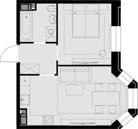 1-BD Apartment Sale, 36.6平方米 at Teatralnyi Kvartal, Rotmistrova Street, 2, Moscow, Russia #3 1-BD Apartment Sale, 36.6平方米 at Teatralnyi Kvartal, Rotmistrova Street, 2, Moscow, Russia #3
