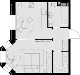 1-BD Apartment Sale, 37.1 sq. m. at Teatralnyi Kvartal, Rotmistrova Street, 2, Moscow, Russia #4
