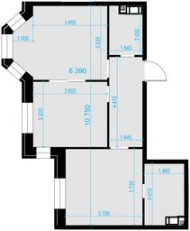 2-BD Apartment Sale, 55.5平方米 at Teatralnyi Kvartal, Rotmistrova Street, 2, Moscow, Russia #2 2-BD Apartment Sale, 55.5平方米 at Teatralnyi Kvartal, Rotmistrova Street, 2, Moscow, Russia #2