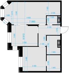 2-BD Apartment Sale, 62.4平方米 at Teatralnyi Kvartal, Rotmistrova Street, 2, Moscow, Russia #2 2-BD Apartment Sale, 62.4平方米 at Teatralnyi Kvartal, Rotmistrova Street, 2, Moscow, Russia #2