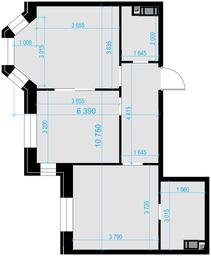 2-BD Apartment Sale, 57.7 sq. m. at Teatralnyi Kvartal, Rotmistrova Street, 2, Moscow, Russia #4