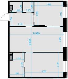 2-BD Apartment Sale, 55.5平方米 at Teatralnyi Kvartal, Rotmistrova Street, 2, Moscow, Russia #2 2-BD Apartment Sale, 55.5平方米 at Teatralnyi Kvartal, Rotmistrova Street, 2, Moscow, Russia #2