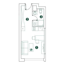 Apartment Sale, 25.5 sq. m. at Very, Botanicheskaya Street, 29, Moscow, Russia #3 Apartment Sale, 25.5 sq. m. at Very, Botanicheskaya Street, 29, Moscow, Russia #3