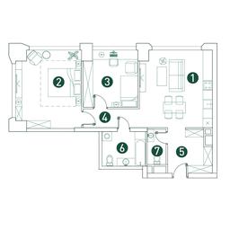 2-BD Apartment Sale, 75.3 sq. m. at Very, Botanicheskaya Street, 29, Moscow, Russia #3 2-BD Apartment Sale, 75.3 sq. m. at Very, Botanicheskaya Street, 29, Moscow, Russia #3