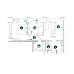2-BD Apartment Sale, 75.3 sq. m. at Very, Botanicheskaya Street, 29, Moscow, Russia #2 2-BD Apartment Sale, 75.3 sq. m. at Very, Botanicheskaya Street, 29, Moscow, Russia #2