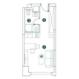 Apartment Sale, 25.9 sq. m. at Very, Botanicheskaya Street, 29, Moscow, Russia #3