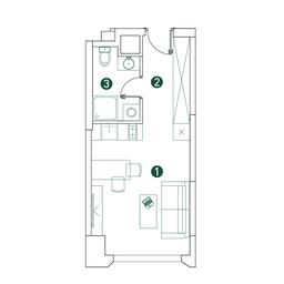 Apartment Sale, 25.9 sq. m. at Very, Botanicheskaya Street, 29, Moscow, Russia #2
