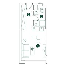Apartment Sale, 25.5 sq. m. at Very, Botanicheskaya Street, 29, Moscow, Russia #3 Apartment Sale, 25.5 sq. m. at Very, Botanicheskaya Street, 29, Moscow, Russia #3