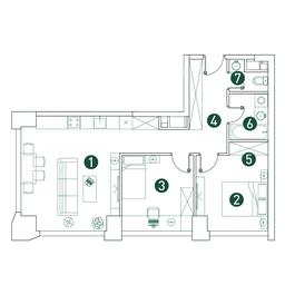 2-BD Apartment Sale, 65 sq. m. at Very, Botanicheskaya Street, 29, Moscow, Russia #3 2-BD Apartment Sale, 65 sq. m. at Very, Botanicheskaya Street, 29, Moscow, Russia #3