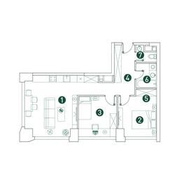 2-BD Apartment Sale, 65 sq. m. at Very, Botanicheskaya Street, 29, Moscow, Russia #2 2-BD Apartment Sale, 65 sq. m. at Very, Botanicheskaya Street, 29, Moscow, Russia #2