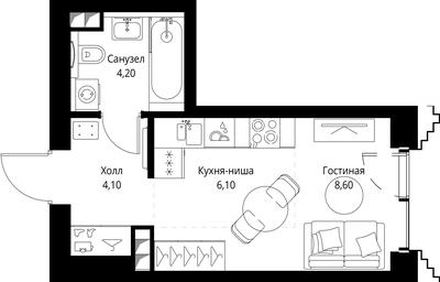 Apartment Sale, 23平方米 at SET, Vereyskaya Street, Moscow, Russia #2 Apartment Sale, 23平方米 at SET, Vereyskaya Street, Moscow, Russia #2