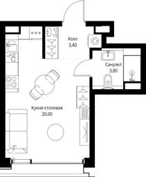 Apartment Sale, 27.2平方米 at SET, Vereyskaya Street, Moscow, Russia #2 Apartment Sale, 27.2平方米 at SET, Vereyskaya Street, Moscow, Russia #2