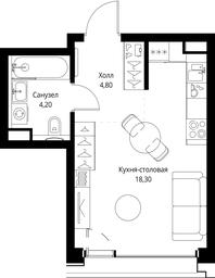 Apartment Sale, 27.3平方米 at SET, Vereyskaya Street, Moscow, Russia #3 Apartment Sale, 27.3平方米 at SET, Vereyskaya Street, Moscow, Russia #3