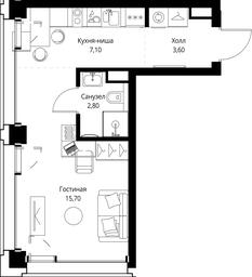 Apartment Sale, 29.2 sq. m. at SET, Vereyskaya Street, Moscow, Russia #3