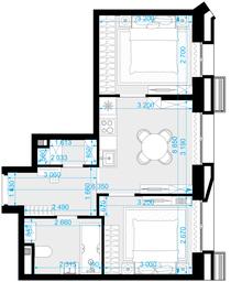 2-BD Apartment Sale, 39.3 sq. m. at Novaya Zvezda, Bachurinskaya ulitsa, 11, Settlement of Kommunarka, Moscow, Russia #4