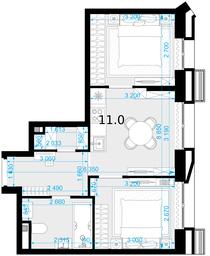 2-BD Apartment Sale, 39.3 sq. m. at Novaya Zvezda, Bachurinskaya ulitsa, 11, Settlement of Kommunarka, Moscow, Russia #3