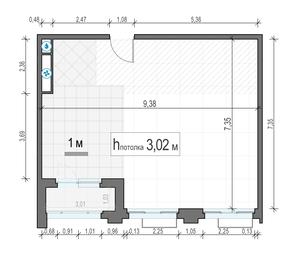 2-BD Apartment Sale, 63平方米 at TopHills, Elektrolitny Drive, 7Ас3, Moscow, Russia #3