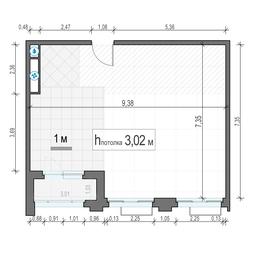 2-BD Apartment Sale, 63平方米 at TopHills, Elektrolitny Drive, 7Ас3, Moscow, Russia #2