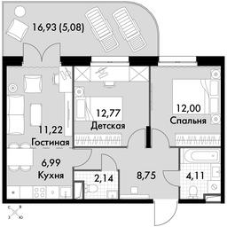3-BD Apartment Sale, 74.91平方米 at Dvizhenie. Govorovo, Центральная улица, 47, деревня Говорово, поселение Московский, Москва, Россия #3 3-BD Apartment Sale, 74.91平方米 at Dvizhenie. Govorovo, Центральная улица, 47, деревня Говорово, поселение Московский, Москва, Россия #3