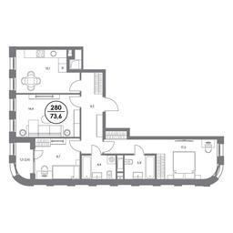 4-BD Apartment Sale, 73.6 sq. m. at Admiral, Shosseynaya Street, 4А, Moscow, Russia #2 4-BD Apartment Sale, 73.6 sq. m. at Admiral, Shosseynaya Street, 4А, Moscow, Russia #2