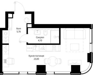 Apartment Sale, 32.8 sq. m. at Multikvartal CITYZEN, Vishnyovaya Street, Moscow, Russia #2 Apartment Sale, 32.8 sq. m. at Multikvartal CITYZEN, Vishnyovaya Street, Moscow, Russia #2
