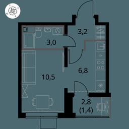 Apartment Sale, 24.7平方米 at Pervy Yuzhny, zhiloy kompleks Pervy Yuzhny, Leninskiy City District, Moscow Region, Russia #3 Apartment Sale, 24.7平方米 at Pervy Yuzhny, zhiloy kompleks Pervy Yuzhny, Leninskiy City District, Moscow Region, Russia #3
