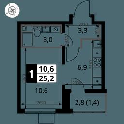 Apartment Sale, 25 sq. m. at Pervy Yuzhny, zhiloy kompleks Pervy Yuzhny, Leninskiy City District, Moscow Region, Russia #2 Apartment Sale, 25 sq. m. at Pervy Yuzhny, zhiloy kompleks Pervy Yuzhny, Leninskiy City District, Moscow Region, Russia #2