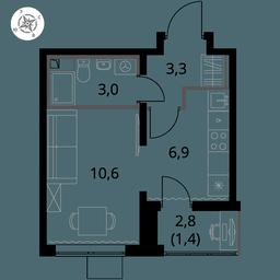 Apartment Sale, 25 sq. m. at Pervy Yuzhny, zhiloy kompleks Pervy Yuzhny, Leninskiy City District, Moscow Region, Russia #3 Apartment Sale, 25 sq. m. at Pervy Yuzhny, zhiloy kompleks Pervy Yuzhny, Leninskiy City District, Moscow Region, Russia #3