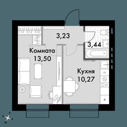 1-BD Apartment Sale, 48.4平方米 at Park Aprel, ulitsa Park Aprel, 1, Aprelevka, Naro-Fominskiy City District, Moscow Region, Russia #3