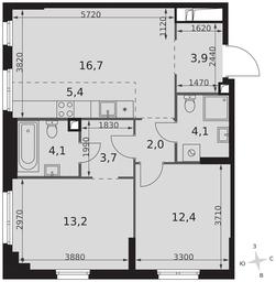3-BD Apartment Sale, 65.5 sq. m. at Sydney City, Shenogina Street, 2, Moscow, Russia #2 3-BD Apartment Sale, 65.5 sq. m. at Sydney City, Shenogina Street, 2, Moscow, Russia #2