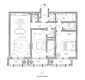 2-BD Apartment Sale, 142.38平方米 at LUCE, Krestovozdvizhensky Lane, 4, Moscow, Russia #2 2-BD Apartment Sale, 142.38平方米 at LUCE, Krestovozdvizhensky Lane, 4, Moscow, Russia #2