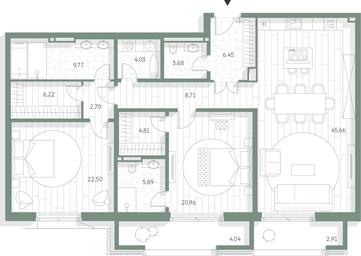2-BD Apartment Sale, 148.25 sq. m. at LUCE, Krestovozdvizhensky Lane, 4, Moscow, Russia #2 2-BD Apartment Sale, 148.25 sq. m. at LUCE, Krestovozdvizhensky Lane, 4, Moscow, Russia #2