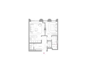 1-BD Apartment Sale, 61.1 sq. m. at Nicole, Nikolskaya Street, 8/1с1, Moscow, Russia #3