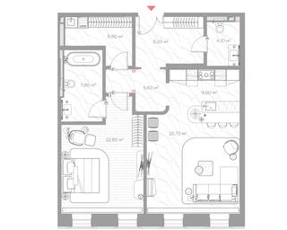 1-BD Apartment Sale, 91.1 sq. m. at Nicole, Nikolskaya Street, 8/1с1, Moscow, Russia #4