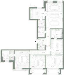 3-BD Apartment Sale, 198.51平方米 at LUCE, Krestovozdvizhensky Lane, 4, Moscow, Russia #3
