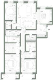 3-BD Apartment Sale, 194.95平方米 at LUCE, Krestovozdvizhensky Lane, 4, Moscow, Russia #4