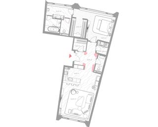 1-BD Apartment Sale, 101.6 sq. m. at Nicole, Nikolskaya Street, 8/1с1, Moscow, Russia #4