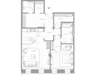 1-BD Apartment Sale, 100.2平方米 at Nicole, Nikolskaya Street, 8/1с1, Moscow, Russia #4