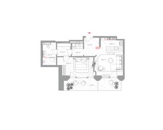 1-BD Apartment Sale, 72.3 sq. m. at Nicole, Nikolskaya Street, 8/1с1, Moscow, Russia #3