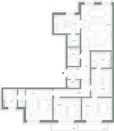 3-BD Apartment Sale, 195.76平方米 at LUCE, Krestovozdvizhensky Lane, 4, Moscow, Russia #2
