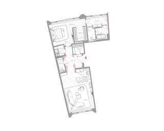 1-BD Apartment Sale, 100.2平方米 at Nicole, Nikolskaya Street, 8/1с1, Moscow, Russia #2