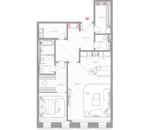 1-BD Apartment Sale, 115.1 sq. m. at Nicole, Nikolskaya Street, 8/1с1, Moscow, Russia #4