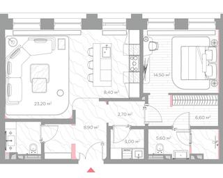 1-BD Apartment Sale, 76.4 sq. m. at Nicole, Nikolskaya Street, 8/1с1, Moscow, Russia #4